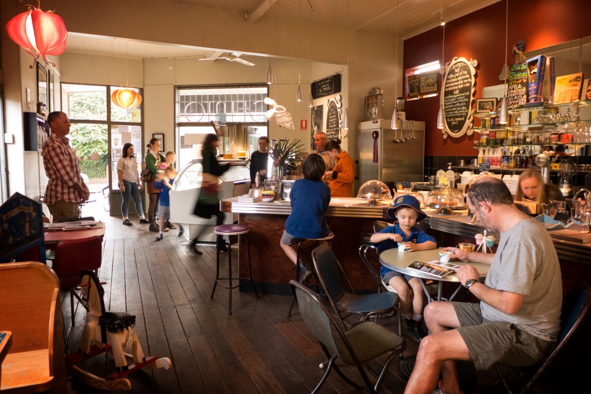 It's warming up - time for a prize winning Bellingen gelato